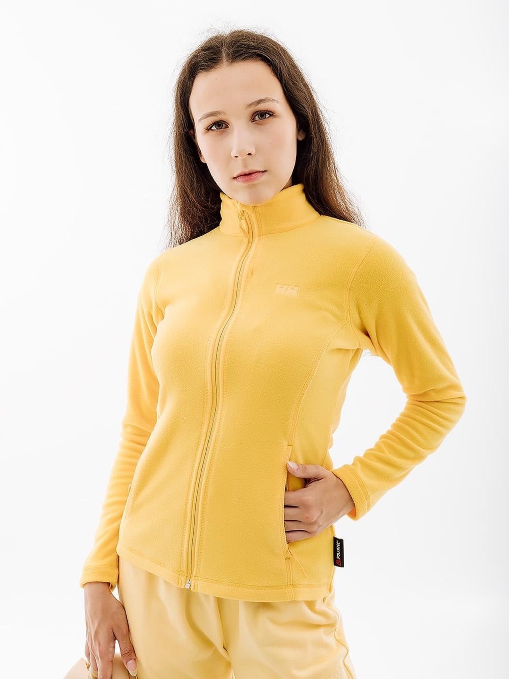 Helly Hansen Daybreaker Polartec Fleece Jacket Medium Yellow Full Zip Outdoor